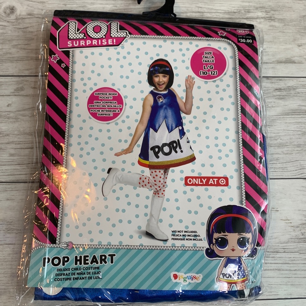 Target LOL Surprise Pop Heart Costume Large NWT